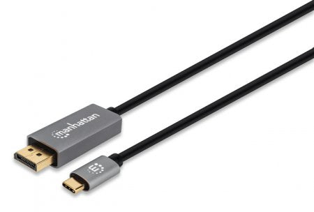 Cable USB-C a DisplayPort M MANHATTAN 354851 - USB C, DisplayPort, 3 m, Negro Cable USB-C a DisplayPort M MANHATTAN 354851 - USB C, DisplayPort, 3 m, Negro